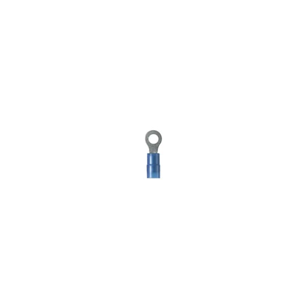 Panduit Ring Terminal, 1/2 in Stud Size, 18 AWG, 600 V, Nylon Insulated, Blue, 25 PK PN14-12R-Q - main